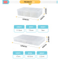 Multipurpose empty plastic compartment storage box for sundries